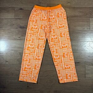 Whataburger Mens Medium Orange White All Over Logo Pajama Pants Loungewear M